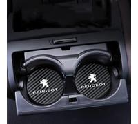 HHD_ABC Sottobicchiere per Auto per Peugeot 2008 206 207 3008 301 307 308 4008 408 5008,Car Coaster per Portabicchieri Portabicchieri,tappetini Antiscivolo per portabicchieri dell'auto