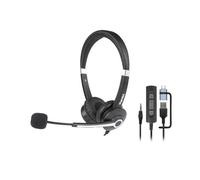 CUFFIA BUSINESS BIAURALE CON MIC.