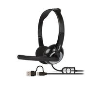 HHEADMUS-CA HHEADMUS-CA CUFFIA STEREO CON MICROFONO DOPPIA CONNESSIONE USB-C +