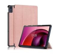 HHF - Accessori per linguette, cover rigida in PC, supporto magnetico a tre pieghe per tablet compatibile con Lenovo Tab Plus TB351FU 2024 da 11,5" (oro rosa)