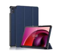 HHF - Accessori per linguette, cover rigida in PC, supporto magnetico a tre pieghe per tablet compatibile con Lenovo Tab M10 Plus di terza generazione 10,6" TB-125F (blu scuro)