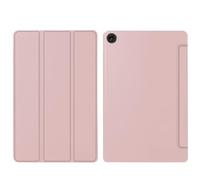HHF - Custodia posteriore in silicone a nido d'ape, con supporto per tablet in pelle PU a 3 pieghe, compatibile con Lenovo Tab P11 Gen 2nd 11.5" Tb-350FU, colore: oro rosa
