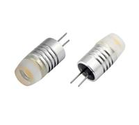 HHF Illuminazione, Confezione da 50, mini lampadine LED COB DC12V G4 1,5 W/2 W/3 W faretti for la casa, camper, barche, lampadari(Warm White,1.5w)
