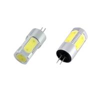 HHF Illuminazione domestica, confezione da 50 mini lampadine LED COB DC12 V G4 1,5 W/2 W/3 W, faretti per casa, camper, barche (bianco caldo, 3 W)