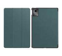 HHF Tab Accessories, custodia protettiva in pelle PU per tablet magnetica a tre pieghe, compatibile con Lenovo Tab M10 di terza generazione 10,1" TB-328F (verde scuro)
