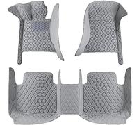 HHFCL Auto Pelle Tappetini Abitacolo per Renault Captur 2019-2024, Antiscivolo Impermeabile Copertura Completa Protezione Accessori,Grey