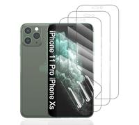 Hhfcryst Pellicola Idrogel Protettiva per iPhone 11 Pro/iPhone Xs/iPhone X, 3 Pezzi HD Trasparente Morbido TPU Protezioni per Lo Schermo(Non Vetro Temperato)