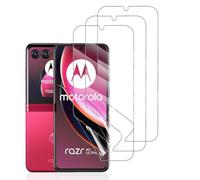 Hhfcryst Pellicola Idrogel Protettiva per Motorola Razr 40 Ultra, 3 Pezzi HD Trasparente Morbido TPU Protezioni per Lo Schermo(Non Vetro Temperato)