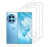 Hhfcryst Pellicola Idrogel Protettiva per OnePlus 12R 5G, 3 Pezzi HD Trasparente Morbido TPU Protezioni per Lo Schermo(Non Vetro Temperato)