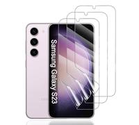 Hhfcryst Pellicola Idrogel Protettiva per Samsung Galaxy S23, 3 Pezzi HD Trasparente Morbido TPU Protezioni per Lo Schermo(Non Vetro Temperato)