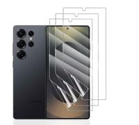 Hhfcryst Pellicola Idrogel Protettiva per Samsung Galaxy S25Ultra, 3 Pezzi HD Trasparente Morbido TPU Protezioni per Lo Schermo(Non Vetro Temperato)