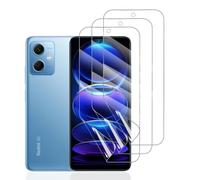 Hhfcryst Pellicola Idrogel Protettiva per Xiaomi Redmi Note 12 4G/5G, 3 Pezzi HD Trasparente Morbido TPU Protezioni per Lo Schermo(Non Vetro Temperato)