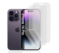 Hhfcryst Protezione dello schermo opaca in idrogel per iPhone 14 Pro, 3 pezzi antigraffio, antiriflesso, pellicola protettiva in TPU, pellicola idrogel antimpronta ad alta sensibilità