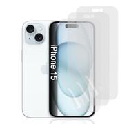 Hhfcryst Protezione dello schermo opaca in idrogel per iPhone 15, 3 pezzi antigraffio, antiriflesso, pellicola protettiva in TPU, pellicola idrogel antimpronta ad alta sensibilità