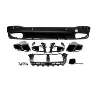 Hhfksci per Benz per GLS Classe X167 SUV GLS450 GLS580 GLS550 GLS53 2019 + per AMG per La Linea Paraurti Diffusore Posteriore con Punte di Scarico Auto Spoiler Labbro Diffusore