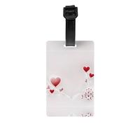 HHGFASD Antlers and Love Eggs Pattern Etichetta per bagagli Tipo Identificatore per bagagli Adatto sia per uomini che per donne, stampato con etichette multifunzionali e carine