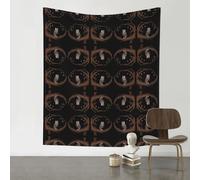 HHGFASD Arazzo decorativo 152,4 x 129,5 cm, motivo gufo sotto il cielo stellato, morbido, resistente, delicato sulla pelle, leggero, da appendere alla parete per interni ed esterni