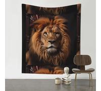 HHGFASD Arazzo decorativo 152,4 x 129,5 cm, motivo Lo sguardo del leone morbido, resistente, delicato sulla pelle, leggero, da appendere alla parete per interni ed esterni