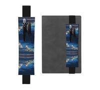 HHGFASD Astuccio in pelle PVC con motivo nuvole scure, segnalibro 2 in 1, antiscivolo, essenziale per conti di viaggio, Nero , One Size, Zaino Scuola