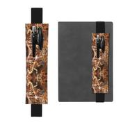 HHGFASD Astuccio per matite in pelle PVC con geco nero, segnalibro 2 in 1, antiscivolo, essenziale per conti di viaggio, Nero , One Size, Zaino Scuola