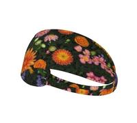 HHGFASD Atmosphere Flowers, fascia elastica per esercizi sportivi, per uomini e donne, morbida, ad asciugatura rapida