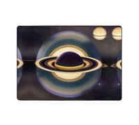 HHGFASD Bellissimo tappeto con motivo Saturn, 203 x 147 cm, per soggiorno, ufficio, tavolino da caffè, letto, balcone, morbido, soffice, assorbe l'acqua, durevole