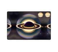 HHGFASD Bellissimo tappeto in tessuto di flanella con motivo Saturno, 152,4 x 99,1 cm, tappetino per soggiorno, ufficio, tavolino da caffè, letto, balcone