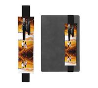 HHGFASD Black Love in the Wheat Field Pattern PVC Leather Pencil Case Bookmark 2-in-1 antiscivolo Storage Essential per conti di viaggio, Nero , One Size, Zaino Scuola