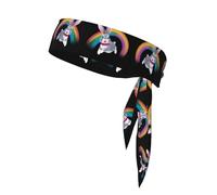 HHGFASD Crossing the Rainbow Pattern Sport Head Tie Fascia per uomini e donne, morbida e traspirante traspirante traspirante atletica