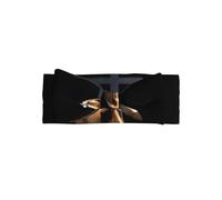 HHGFASD Fascia per bambini con fiocco con motivo leone sotto la croce, morbida, delicata sulla pelle ed elastica, in poliestere, per neonati da 0 a 6 mesi