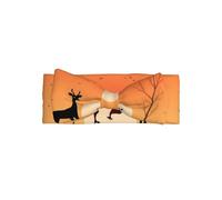 HHGFASD Fascia per bambini con fiocco con tre cervi al tramonto, morbida, delicata sulla pelle ed elastica, in poliestere, per neonati da 0 a 6 mesi