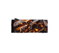 HHGFASD Fascia per bambini con fiocco e motivo pane bruciato, morbida, delicata sulla pelle ed elastica, in poliestere, per neonati da 0 a 6 mesi