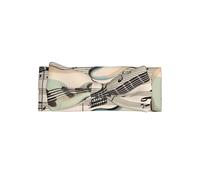 HHGFASD Fascia per bambini con fiocco per chitarra e basso, con motivo strumenti musicali, morbida, delicata sulla pelle ed elastica, in poliestere, per neonati da 0 a 6 mesi