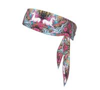 HHGFASD Forti unicorni rosa. Modello sportivo fascia per la testa per uomini e donne, morbido e traspirante, traspirante traspirante atletico