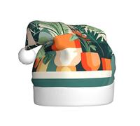 HHGFASD Il cappello di Natale del modello della piccola pianta verde del fumetto per il materiale adulto è morbido e leggero