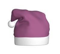 HHGFASD Il cappello di Natale del modello rosso dell'uva di colore solido per il materiale adulto è morbido e leggero