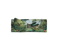 HHGFASD Pavilion at the pond - Fascia per bambini con fiocco, morbida, delicata sulla pelle ed elastica, in poliestere, per bambini da 0 a 6 mesi