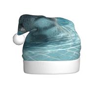 HHGFASD Sigilli in piscina Modello Cappello di Natale per adulti materiale è morbido e leggero