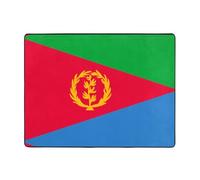 HHGFASD Tappeto antiscivolo 160 x 121,9 cm, motivo bandiera eritrea, buon assorbimento d'acqua, adatto per cucina, bagno e soggiorno