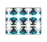 HHGFASD Tappeto antiscivolo 160 x 122 cm Neon Ant Colony modello buon assorbimento d'acqua adatto per cucina, bagno e soggiorno