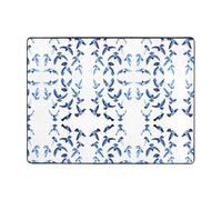 HHGFASD Tappeto antiscivolo 160 x 122 cm Pixel Pigeon Swarm Pattern buon assorbimento d'acqua adatto per cucina, bagno e soggiorno