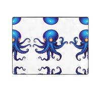 HHGFASD Tappeto antiscivolo 160 x 122 cm Pixel polpo modello buon assorbimento d'acqua adatto per cucina, bagno e soggiorno