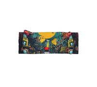 HHGFASD The Mechanical City with red figures Pattern Baby Bow Headband - Fascia per bambini morbida, delicata sulla pelle ed elastica in poliestere per neonati da 0 a 6 mesi