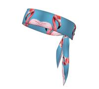 HHGFASD The Mighty - Fascia per capelli sportiva con motivo fenicottero, per uomini e donne, morbida e traspirante, assorbe l'umidità, atletica