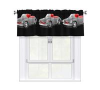 HHGFASD Una piccola auto che persegue l'amore tenda mantovana 137,2 x 45,7 cm per cucina, bagno, lavanderia e studio Decor