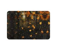 HHGFASD Zerbino 40,6 x 61 cm Falling leaves in the rain Pattern water assorbente antiscivolo per porte d'ingresso, ingressi e bagni