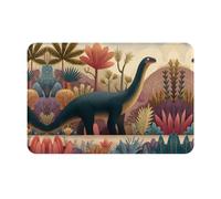 HHGFASD Zerbino 40,6 x 61 cm Il dinosauro guardando fuori modello assorbente antiscivolo per porte d'ingresso, ingressi e bagni