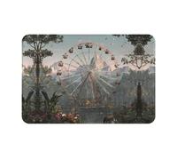 HHGFASD Zerbino 40,6 x 61 cm ruota panoramica allo zoo modello assorbente antiscivolo per porte d'ingresso, ingressi e bagni