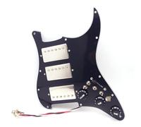 HHH Battipenna precablato per chitarra Alnico 5 Humbucker Chrome Pickup Coil Splitting Switch per Fender Stratocaster chitarra elettrica
