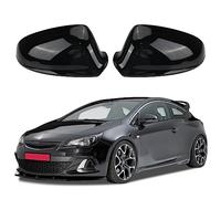 HhhhhYf Coperchio specchietto retrovisore,per Vauxhall Opel Astra J Hatchback/GTC Coupe/Estate 2010-2016,Porta Copertura dello Specchio Copertura Protettiva Decorazione Accessori,A-Glossy Black